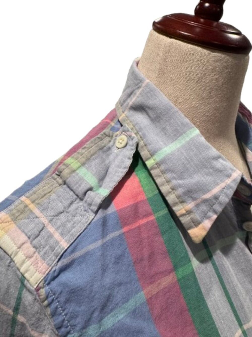 Ralph Lauren Plaid Button Front Maxi Shirt Dress Belted Long Sleeve Preppy (M/L) - Picture 4 of 16